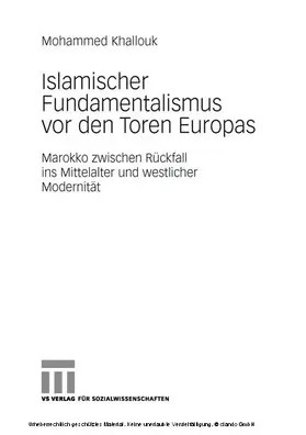 Khallouk |  Islamischer Fundamentalismus vor den Toren Europas | eBook | Sack Fachmedien