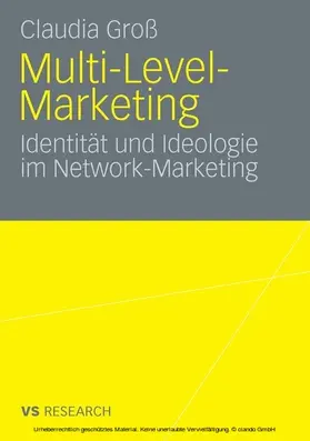 Groß |  Multi-Level-Marketing | eBook | Sack Fachmedien