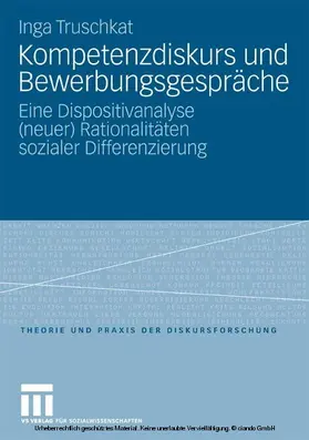 Truschkat | Kompetenzdiskurs und Bewerbungsgespräche | E-Book | www.sack.de