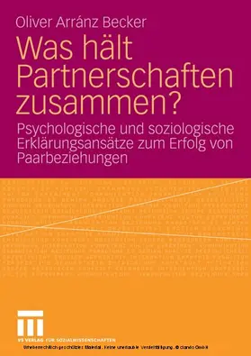 Arránz Becker | Was hält Partnerschaften zusammen? | E-Book | www.sack.de