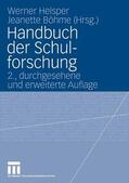 Helsper / Böhme |  Handbuch der Schulforschung | eBook | Sack Fachmedien