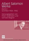 Gostmann / Wagner |  Albert Salomon Werke | eBook | Sack Fachmedien