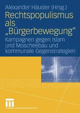 Häusler | Rechtspopulismus als "Bürgerbewegung" | E-Book | www.sack.de