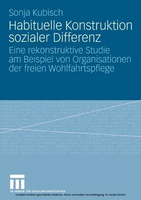 Kubisch | Habituelle Konstruktion sozialer Differenz | E-Book | www.sack.de