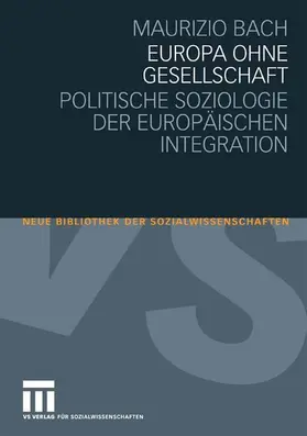 Bach |  Europa ohne Gesellschaft | eBook | Sack Fachmedien