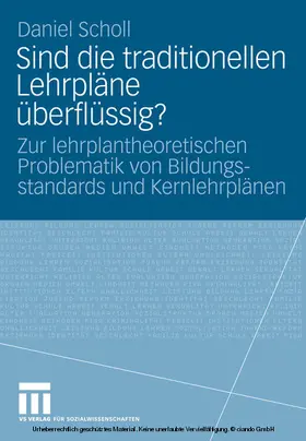 Scholl |  Sind die traditionellen Lehrpläne überflüssig? | eBook | Sack Fachmedien