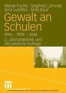 Fuchs / Lamnek / Luedtke | Gewalt an Schulen | E-Book | www.sack.de