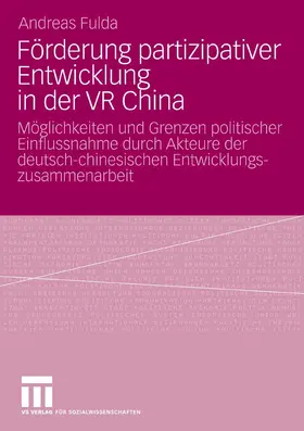 Fulda |  Förderung partizipativer Entwicklung in der VR China | eBook | Sack Fachmedien