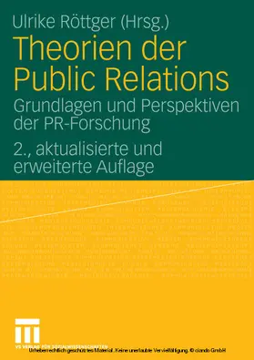 Röttger |  Theorien der Public Relations | eBook | Sack Fachmedien