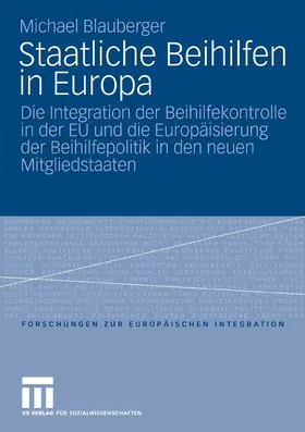Blauberger |  Staatliche Beihilfen in Europa | eBook | Sack Fachmedien
