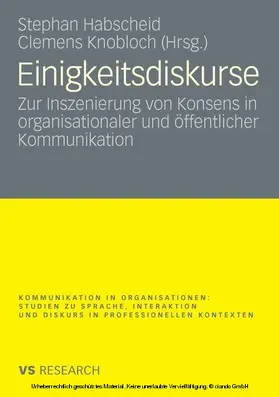 Habscheid / Knobloch | Einigkeitsdiskurse | E-Book | www.sack.de