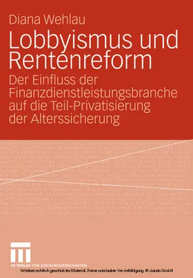 Wehlau | Lobbyismus und Rentenreform | E-Book | www.sack.de