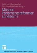 Blumenthal / Bröchler |  Müssen Parlamentsreformen scheitern? | eBook | Sack Fachmedien
