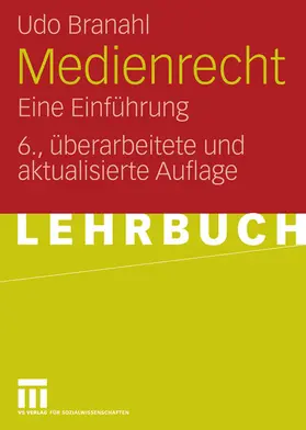 Branahl |  Medienrecht | eBook | Sack Fachmedien