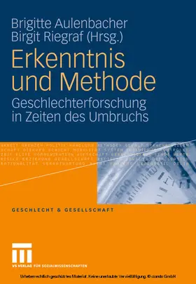 Aulenbacher / Riegraf |  Erkenntnis und Methode | eBook | Sack Fachmedien