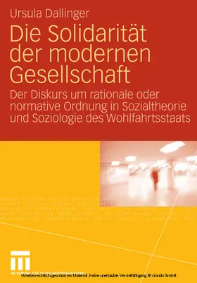 Dallinger |  Die Solidarität der modernen Gesellschaft | eBook | Sack Fachmedien