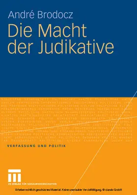 Brodocz |  Die Macht der Judikative | eBook | Sack Fachmedien