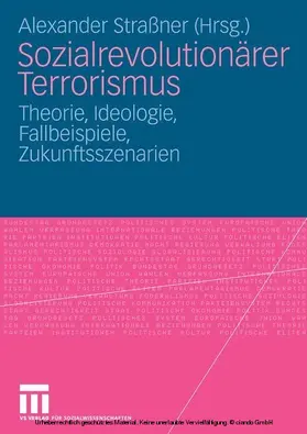 Straßner |  Sozialrevolutionärer Terrorismus | eBook | Sack Fachmedien
