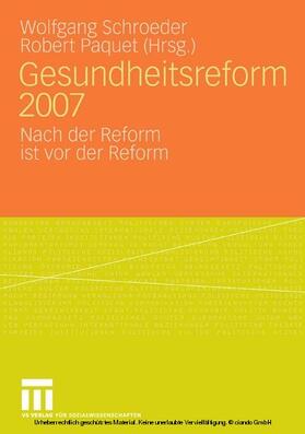 Schroeder / Paquet | Gesundheitsreform 2007 | E-Book | sack.de