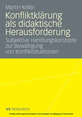 Keller |  Konfliktklärung als didaktische Herausforderung | eBook | Sack Fachmedien