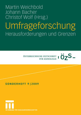 Weichbold / Bacher / Wolf | Umfrageforschung | E-Book | sack.de