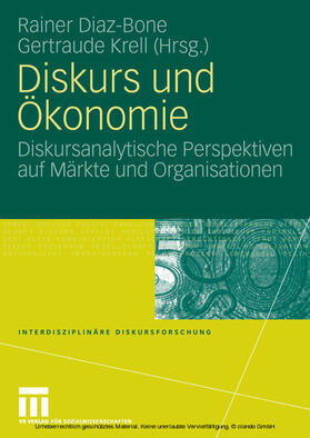 Diaz-Bone / Krell | Diskurs und Ökonomie | E-Book | sack.de