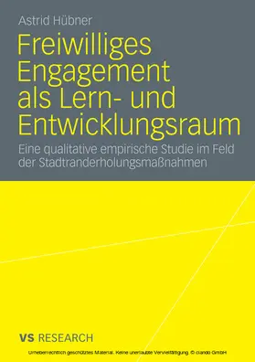 Hübner | Freiwilliges Engagement als Lern- und Entwicklungsraum | E-Book | sack.de