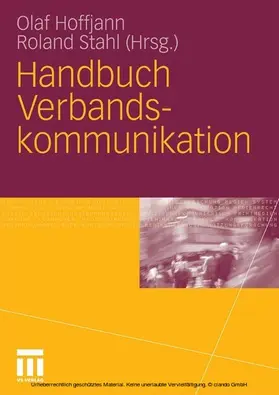 Hoffjann / Stahl |  Handbuch Verbandskommunikation | eBook | Sack Fachmedien