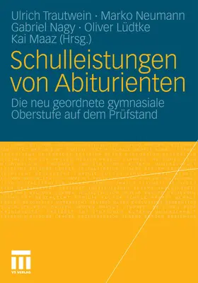 Trautwein / Neumann / Nagy |  Schulleistungen von Abiturienten | eBook | Sack Fachmedien