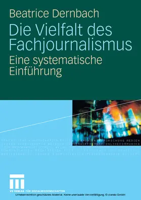 Dernbach | Die Vielfalt des Fachjournalismus | E-Book | www.sack.de