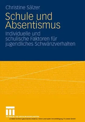 Riegel | Schule und Absentismus | E-Book | www.sack.de