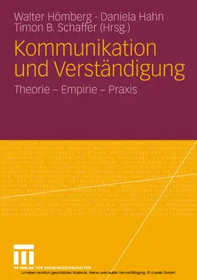 Hömberg / Hahn / Schaffer |  Kommunikation und Verständigung | eBook | Sack Fachmedien