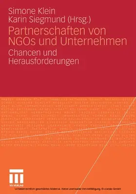 Klein / Siegmund | Partnerschaften von NGOs und Unternehmen | E-Book | www.sack.de