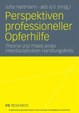 Hartmann / e.V |  Perspektiven professioneller Opferhilfe | eBook | Sack Fachmedien
