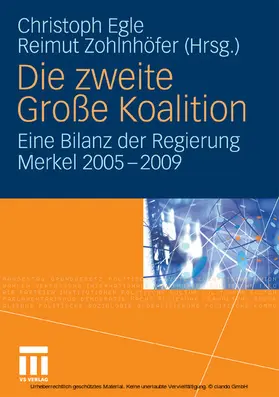 Egle / Zohlnhöfer | Die zweite Große Koalition | E-Book | www.sack.de