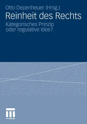 Depenheuer |  Reinheit des Rechts | eBook | Sack Fachmedien