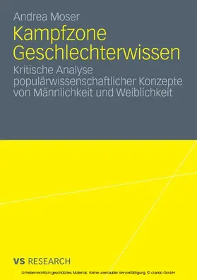 Moser |  Kampfzone Geschlechterwissen | eBook | Sack Fachmedien