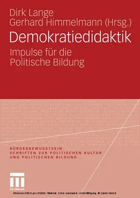 Lange / Himmelmann |  Demokratiedidaktik | eBook | Sack Fachmedien