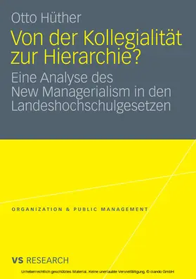 Hüther | Von der Kollegialität zur Hierarchie? | E-Book | www.sack.de