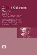 Gostmann / Härpfer |  Albert Salomon Werke | eBook | Sack Fachmedien