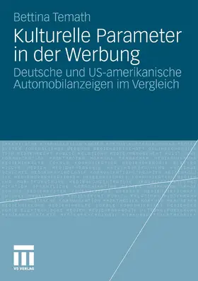 Temath | Kulturelle Parameter in der Werbung | E-Book | www.sack.de