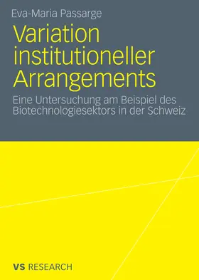 Passarge | Variation institutioneller Arrangements | E-Book | sack.de