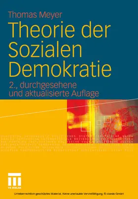 Meyer |  Theorie der Sozialen Demokratie | eBook | Sack Fachmedien
