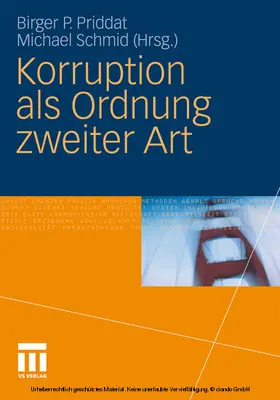 Priddat / Schmid | Korruption als Ordnung zweiter Art | E-Book | sack.de