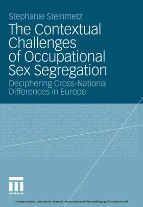 Steinmetz | The Contextual Challenges of Occupational Sex Segregation | E-Book | sack.de