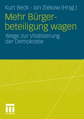 Beck / Ziekow |  Mehr Bürgerbeteiligung wagen | eBook | Sack Fachmedien
