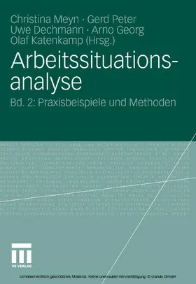 Meyn / Peter / Dechmann |  Arbeitssituationsanalyse | eBook | Sack Fachmedien