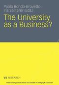 Saliterer / Rondo-Brovetto |  The University as a Business | eBook | Sack Fachmedien