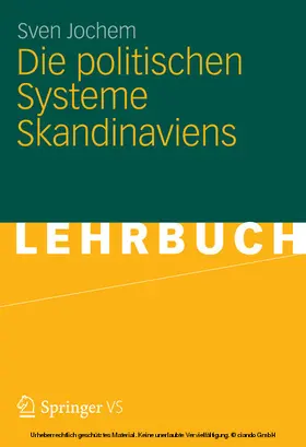 Jochem |  Die politischen Systeme Skandinaviens | eBook | Sack Fachmedien