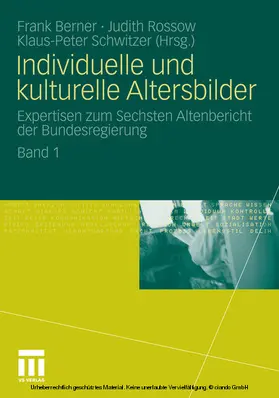 Berner / Rossow / Schwitzer | Individuelle und kulturelle Altersbilder | E-Book | www.sack.de